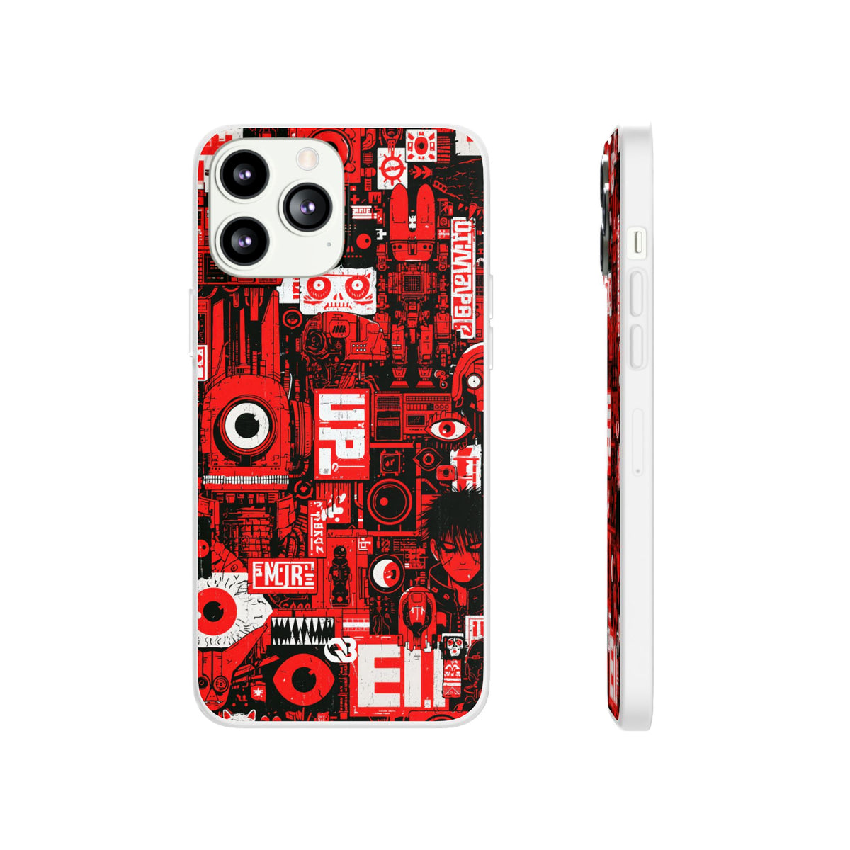 Neo Mecha Collage · Lite Phone Case for iPhone ·  Red