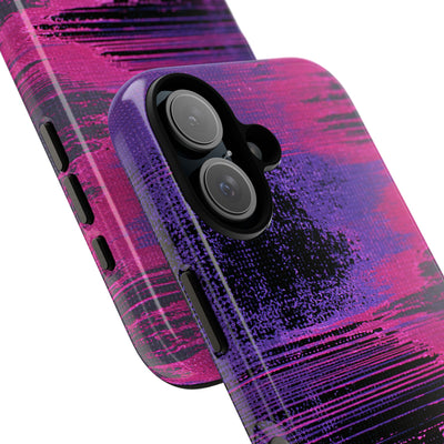 Neon Signal Shift · Tough Phone Case for iPhone · Purple