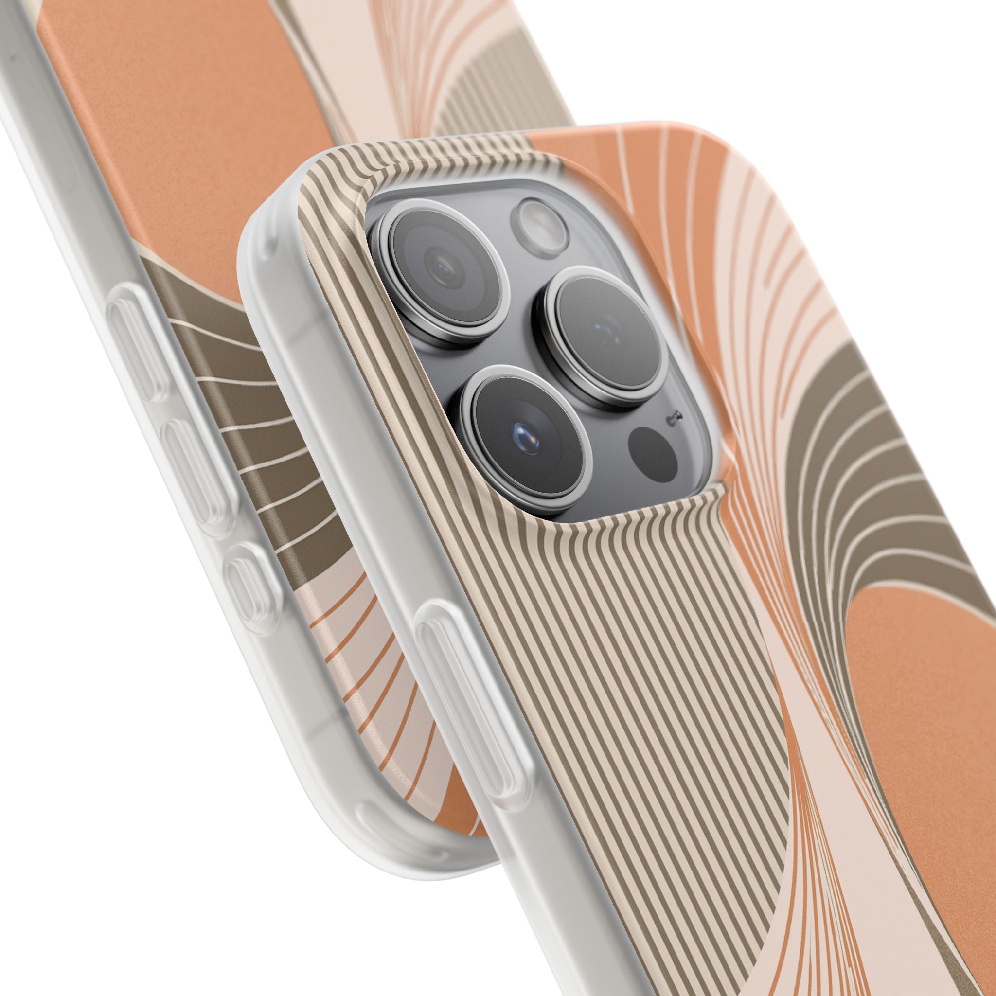 Orange Lite Phone Case for iPhone - Desert Arc Horizon