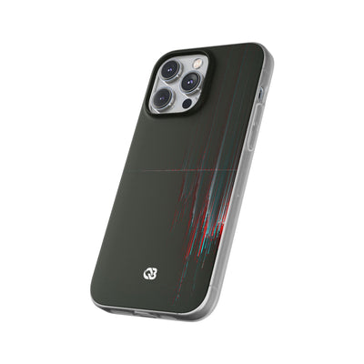 Black Lite Phone Case for iPhone - Corrupted Data Stream