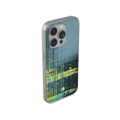 Acid Raster Circuit · Lite Phone Case for iPhone ·  Teal