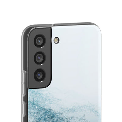 Teal Lite Phone Case for Samsung - Cyan Vector Lattice