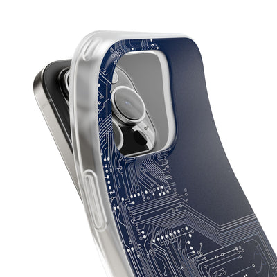 Blue Lite Phone Case for iPhone - Cobalt Data Stream