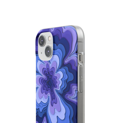 Periwinkle Strata Bloom · Lite Phone Case for iPhone ·  Purple