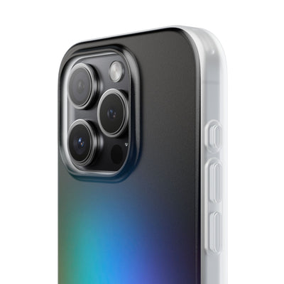 Black Lite Phone Case for iPhone - Electric Prism Grain