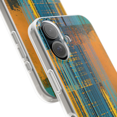 Cyber Glitch Stream · Lite Phone Case for iPhone ·  Teal