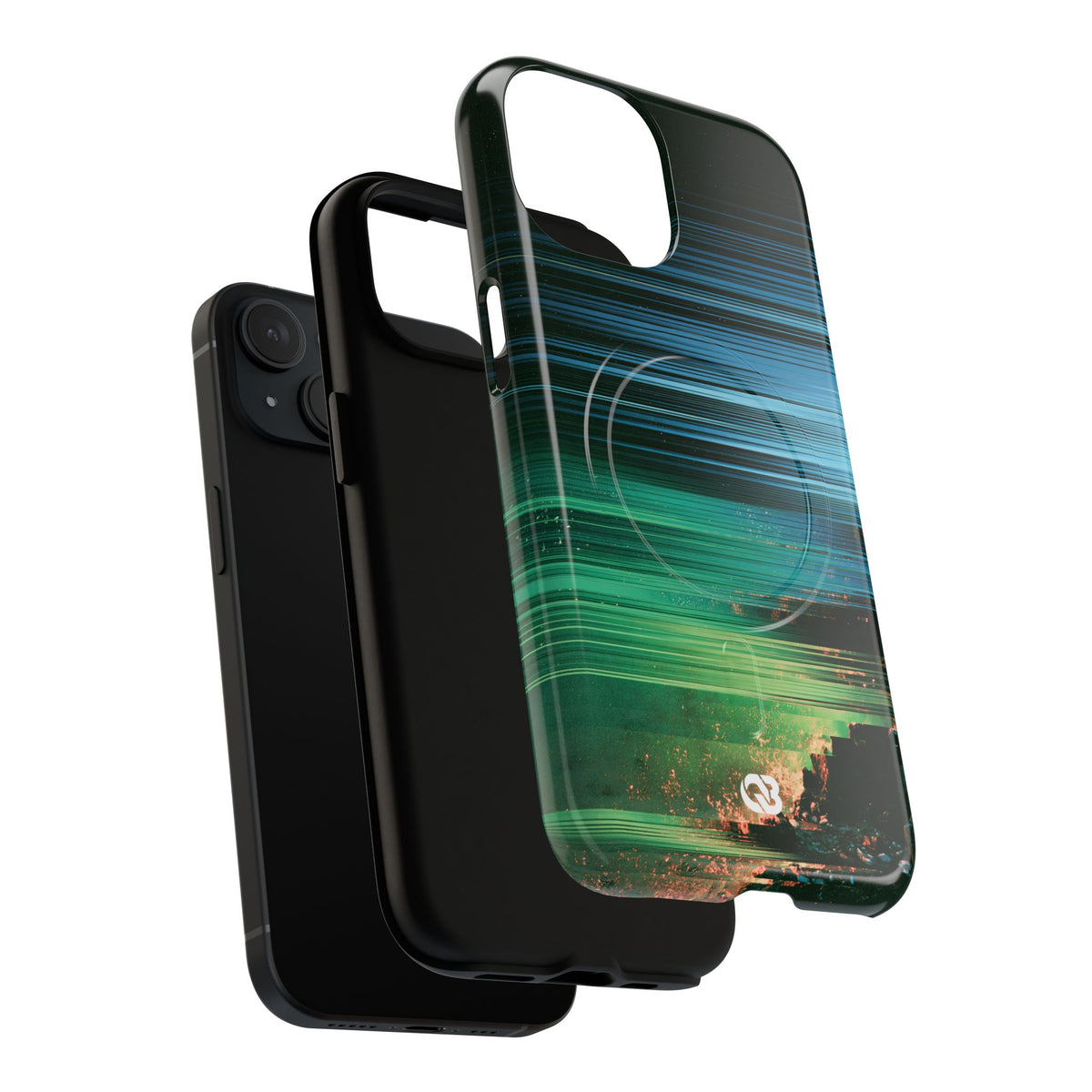 Digital Shoreline Drift · Tough 2.0 Magnetic Phone Case for iPhone · Teal