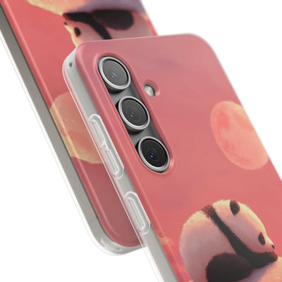 Rose Moon Panda · Soft Phone Case for Samsung