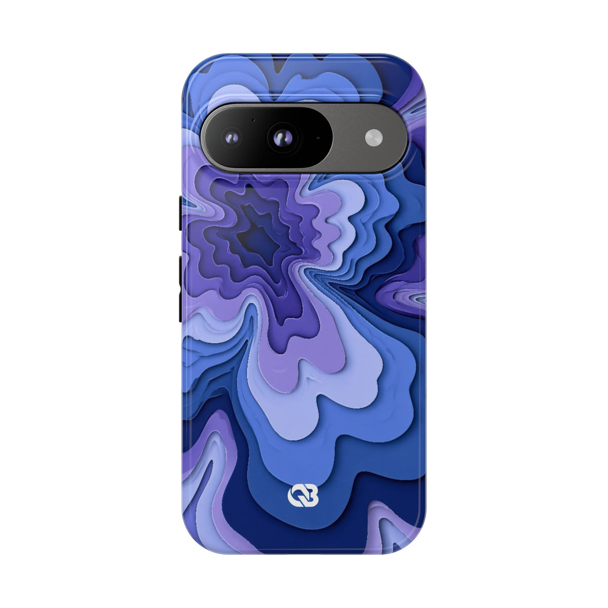 Periwinkle Strata Bloom · Tough Phone Case for Pixel ·  Purple