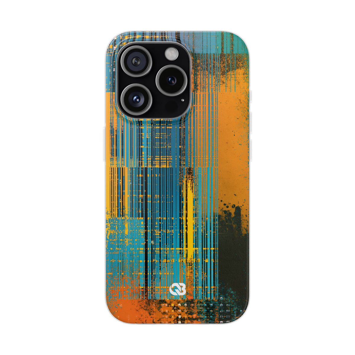 Cyber Glitch Stream · Lite Phone Case for iPhone ·  Teal