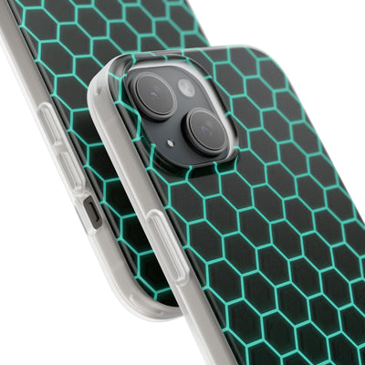 Neon Hex Spectrum · Lite Phone Case for iPhone ·  Teal