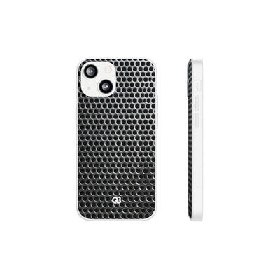 Brushed Perforated Steel · Lite Phone Case for iPhone ·  Silver