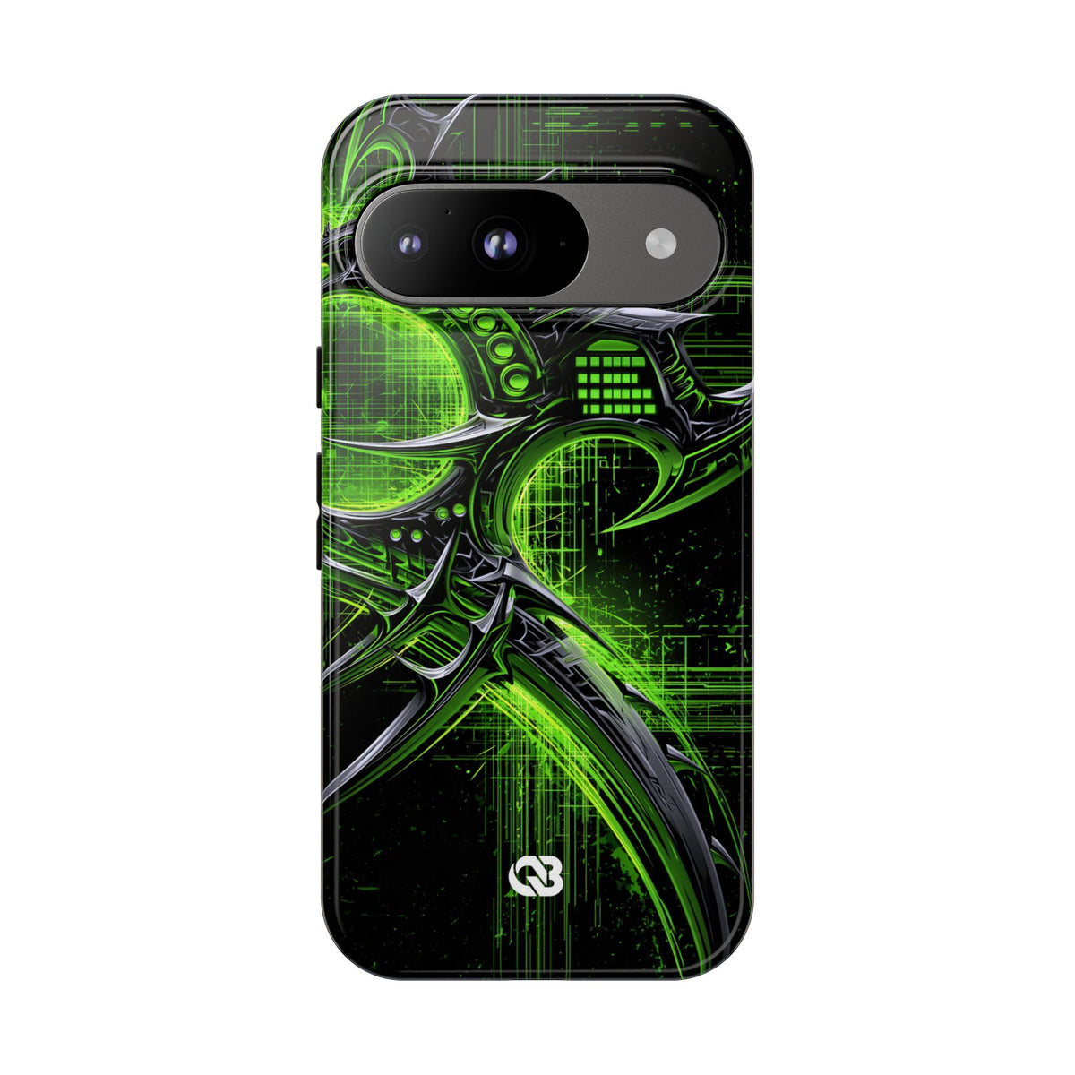 Cyber Sigil Grid · Tough Phone Case for Pixel ·  Green