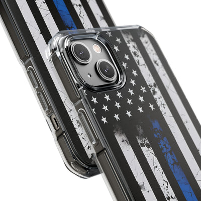 Gritty Cobalt Flag · Impact Phone Case for iPhone · Magsafe