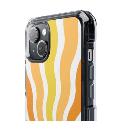 Amber Solar Waves · Impact Phone Case for iPhone · Magsafe