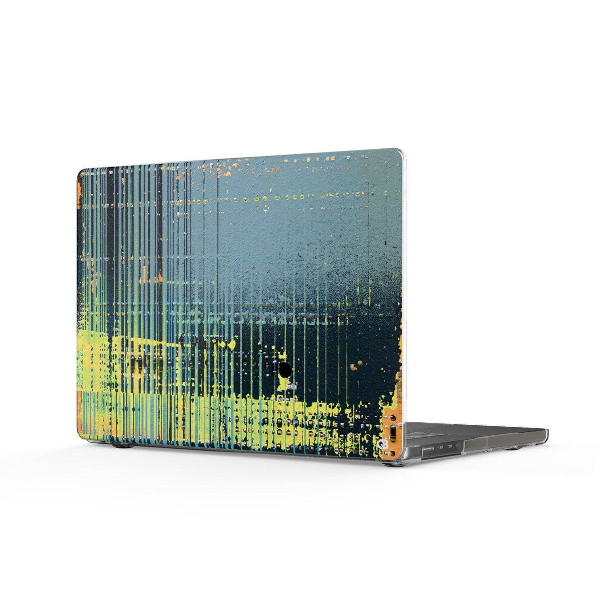 Acid Raster Circuit · Clear Hard Case for MacBook · Teal