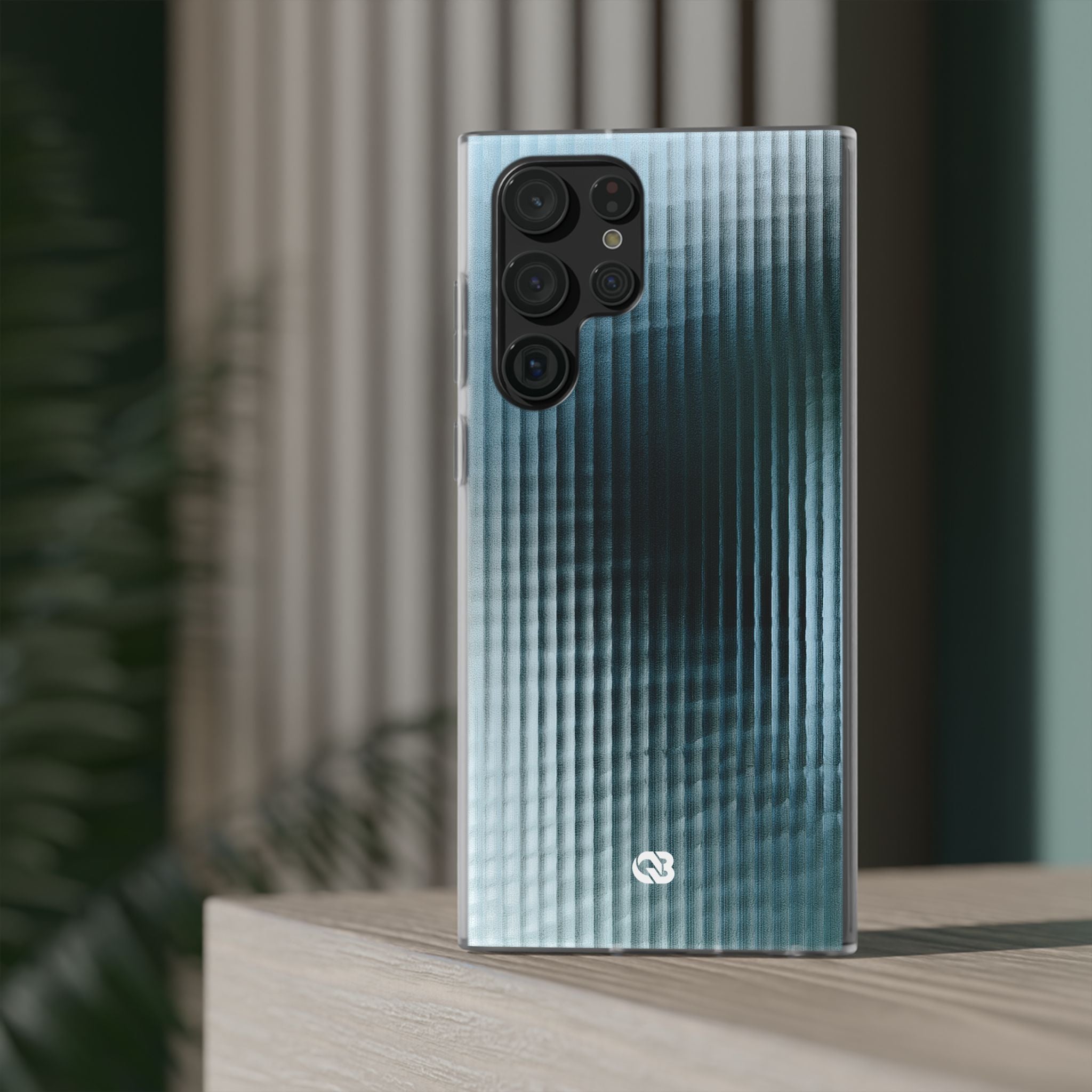 Blue Lite Phone Case for Samsung - Glacial Reeded Glass
