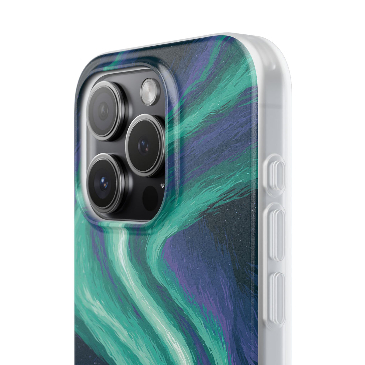 Arctic Aurora Bear · Lite Phone Case for iPhone ·  Teal