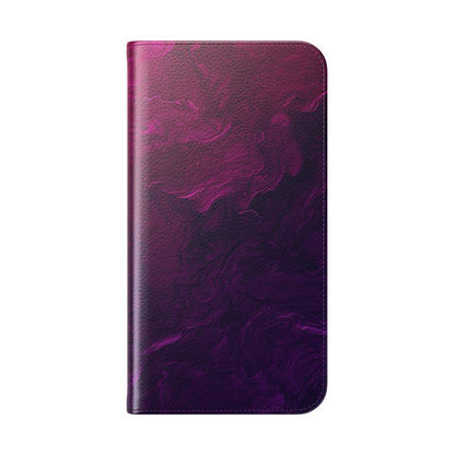 Purple Swirl - iPhone 15 Pro Max Case - Wallet