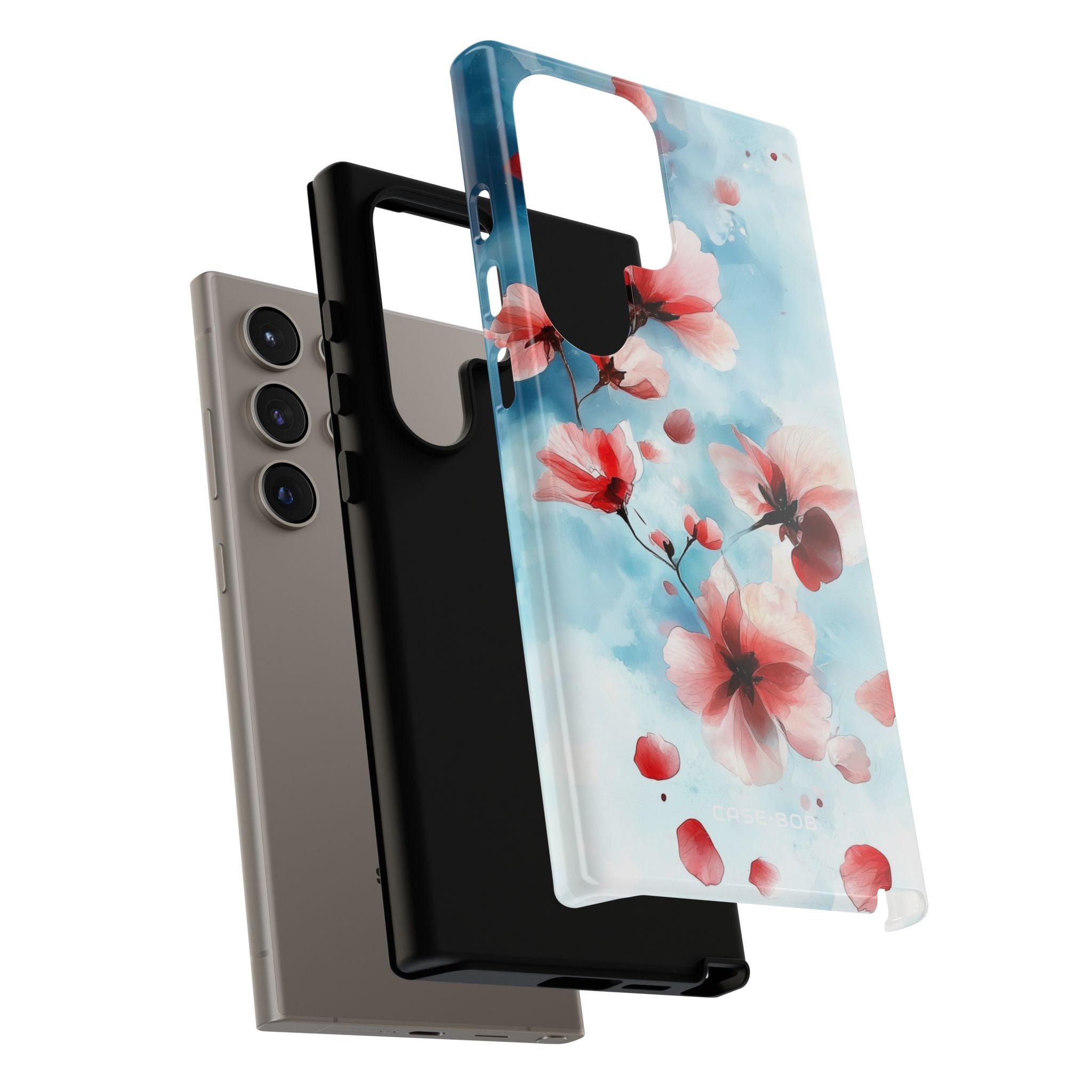 Pink Blossom Drift Samsung S24 Ultra Case - Tough