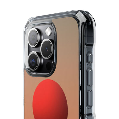 Crimson Sol Ridge · Clear Impact Magnetic Phone Case for iPhone · Red