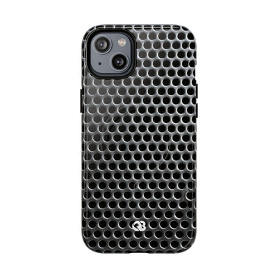 Brushed Perforated Steel · Tough 2.0 Magnetic Phone Case for iPhone · Silver
