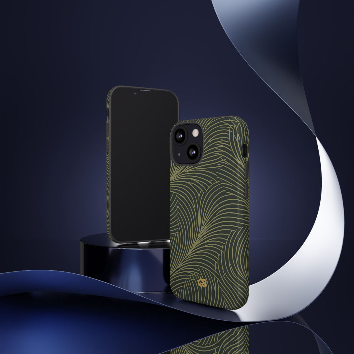 Midnight Palm Frond · Tough Phone Case for iPhone · Green