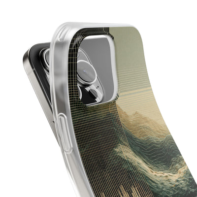 Beige Lite Phone Case for iPhone - Veridian Data Ridge