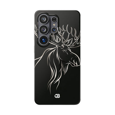 Nordic Moose Contour · Lite Phone Case for Samsung · Black