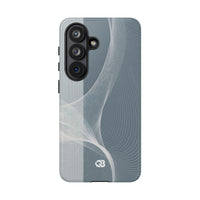 Grey Tough Phone Case for Samsung - Slate Mesh Horizon