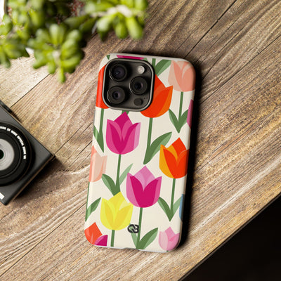 Vibrant Petal Grid · Tough Fundas para teléfono para iPhone