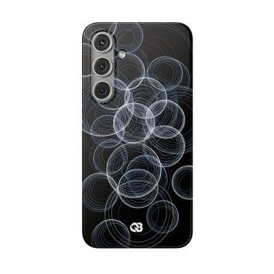 Black Lite Phone Case for Samsung - Frosted Ring Matrix