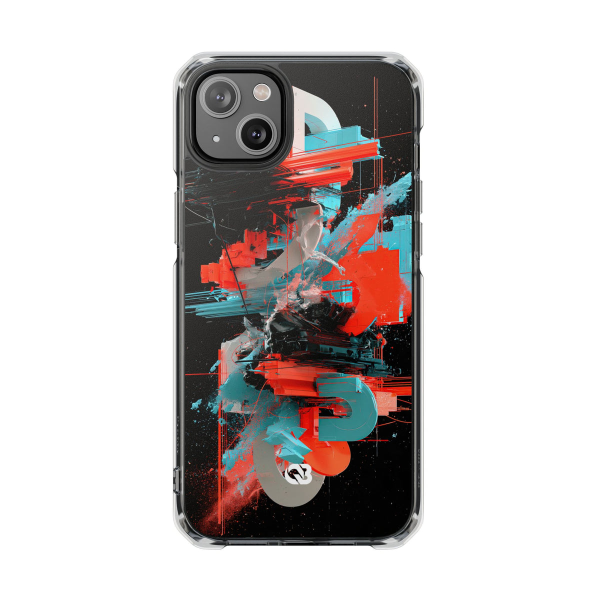 Fragmented Cyber Core · Clear Impact Magnetic Phone Case for iPhone ·  Black