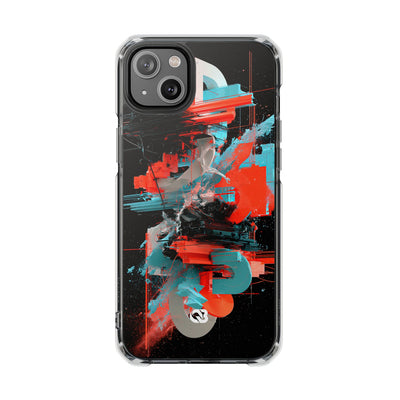 Fragmented Cyber Core · Clear Impact Magnetic Phone Case for iPhone ·  Black
