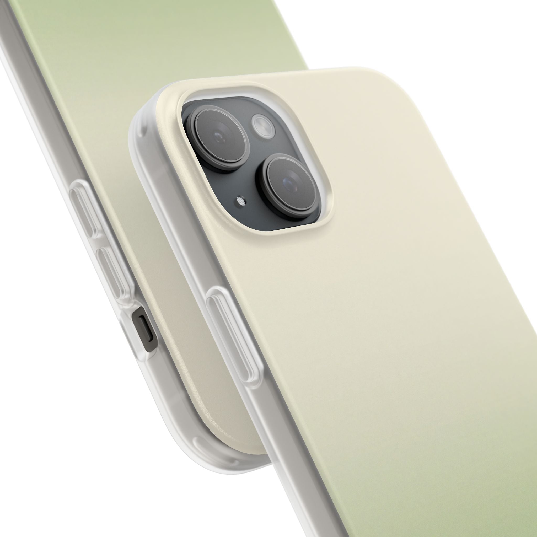 Green Lite Phone Case for iPhone - Bone Sage Fade