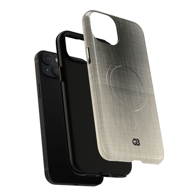 Beige Tough 2.0 Magsafe Phone Case for iPhone - Carbon Screen Grid