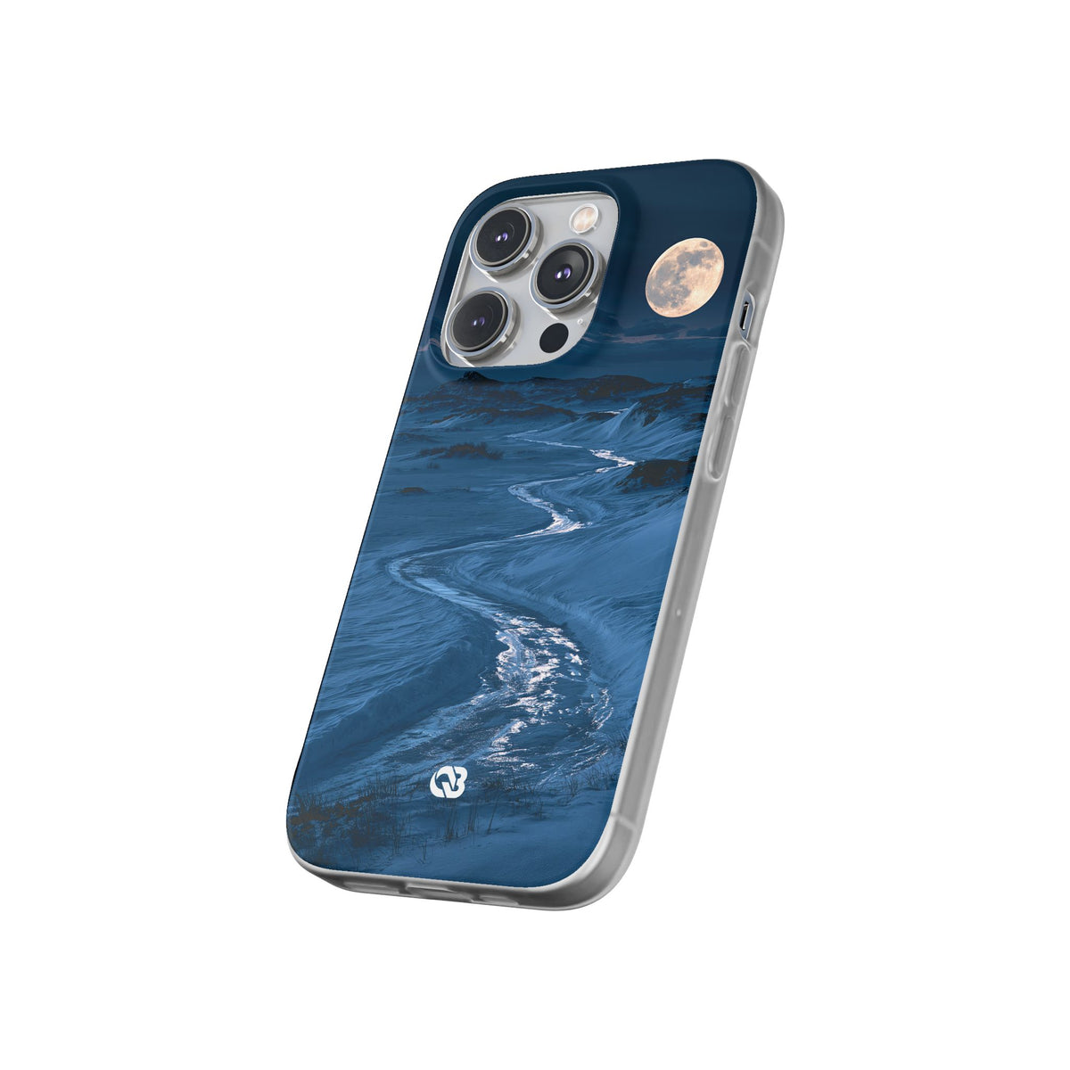Arctic Moon Drift · Lite Phone Case for iPhone ·  Blue
