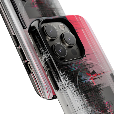 Black Tough 2.0 Magsafe Phone Case for iPhone - Crimson Data Leak