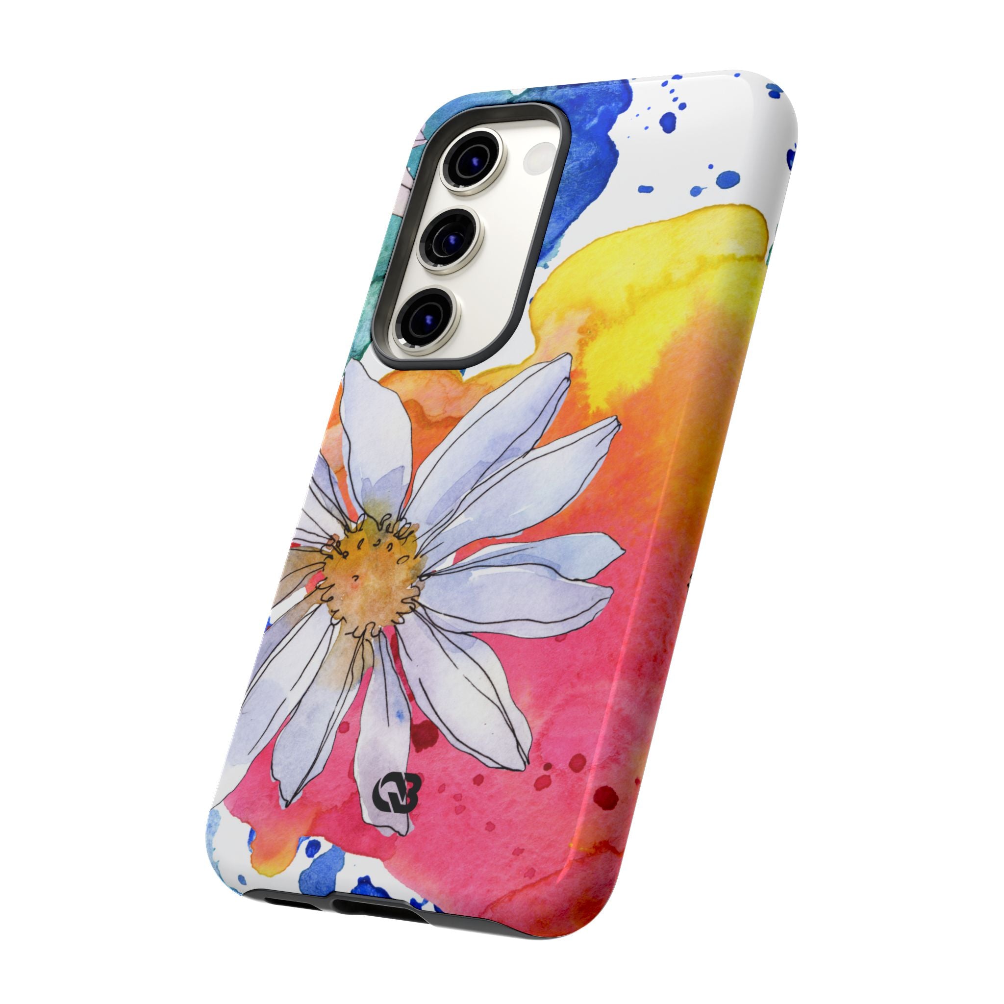 Vivid Bloom Splatter · Tough Handyhülle für Samsung