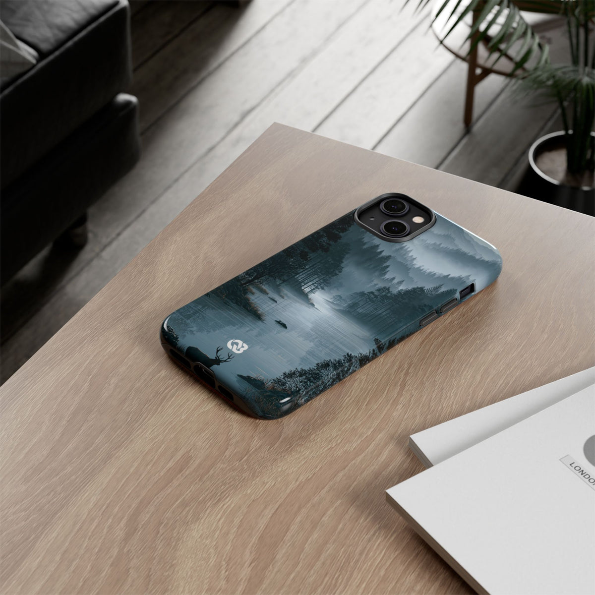 Silent Nordic Fjord · Tough Phone Case for iPhone · Blue