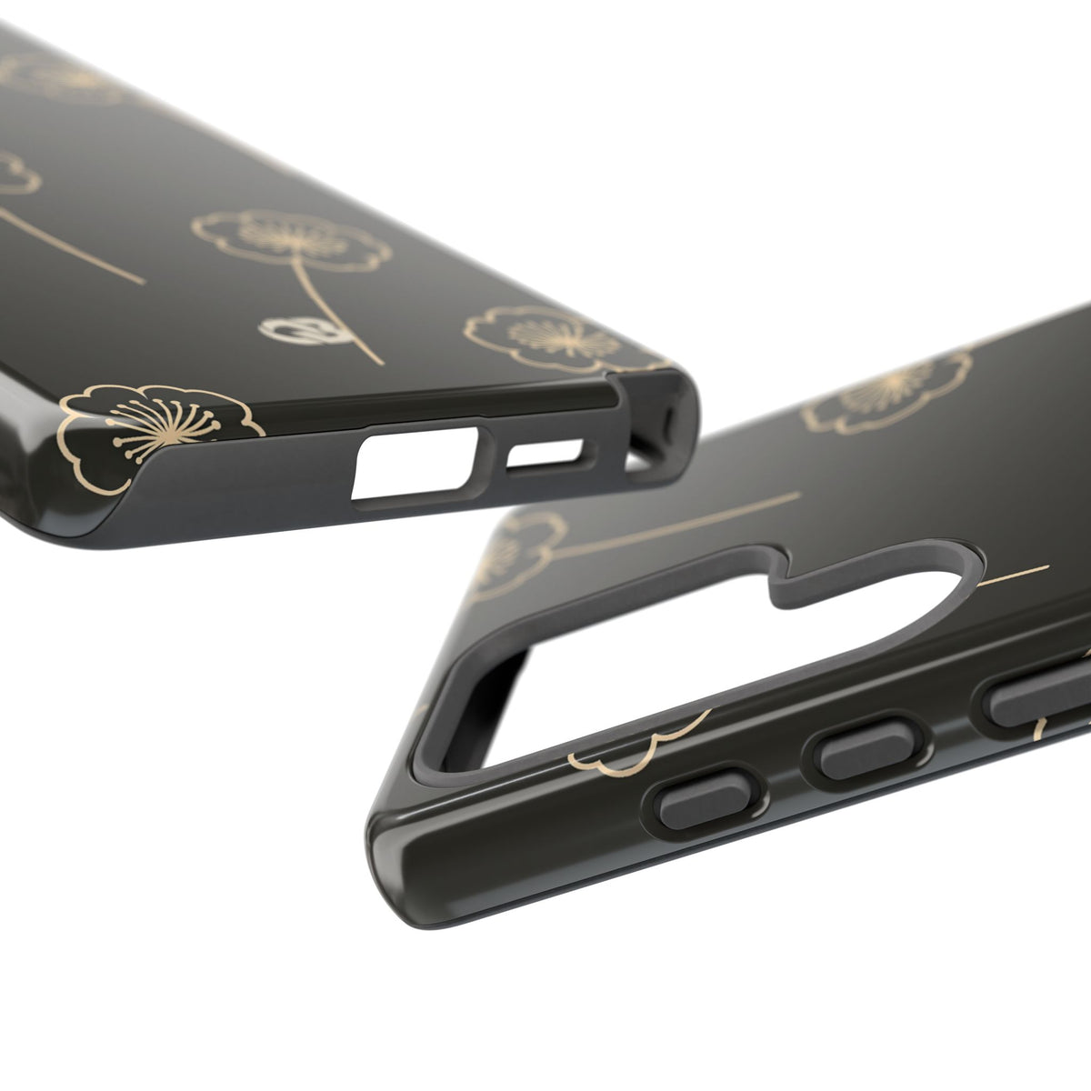 Nocturne Bloom Contours · Tough Phone Case for Samsung · Black