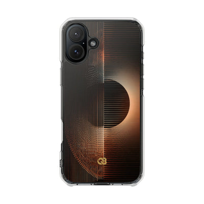 Amber Meridian · Clear Impact Magnetic Phone Case for iPhone · Black