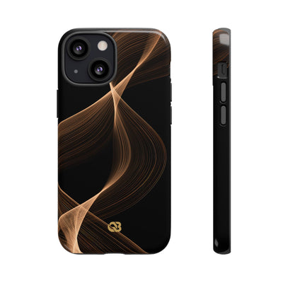 Amber Contour Flow · Tough Phone Case for iPhone · Black
