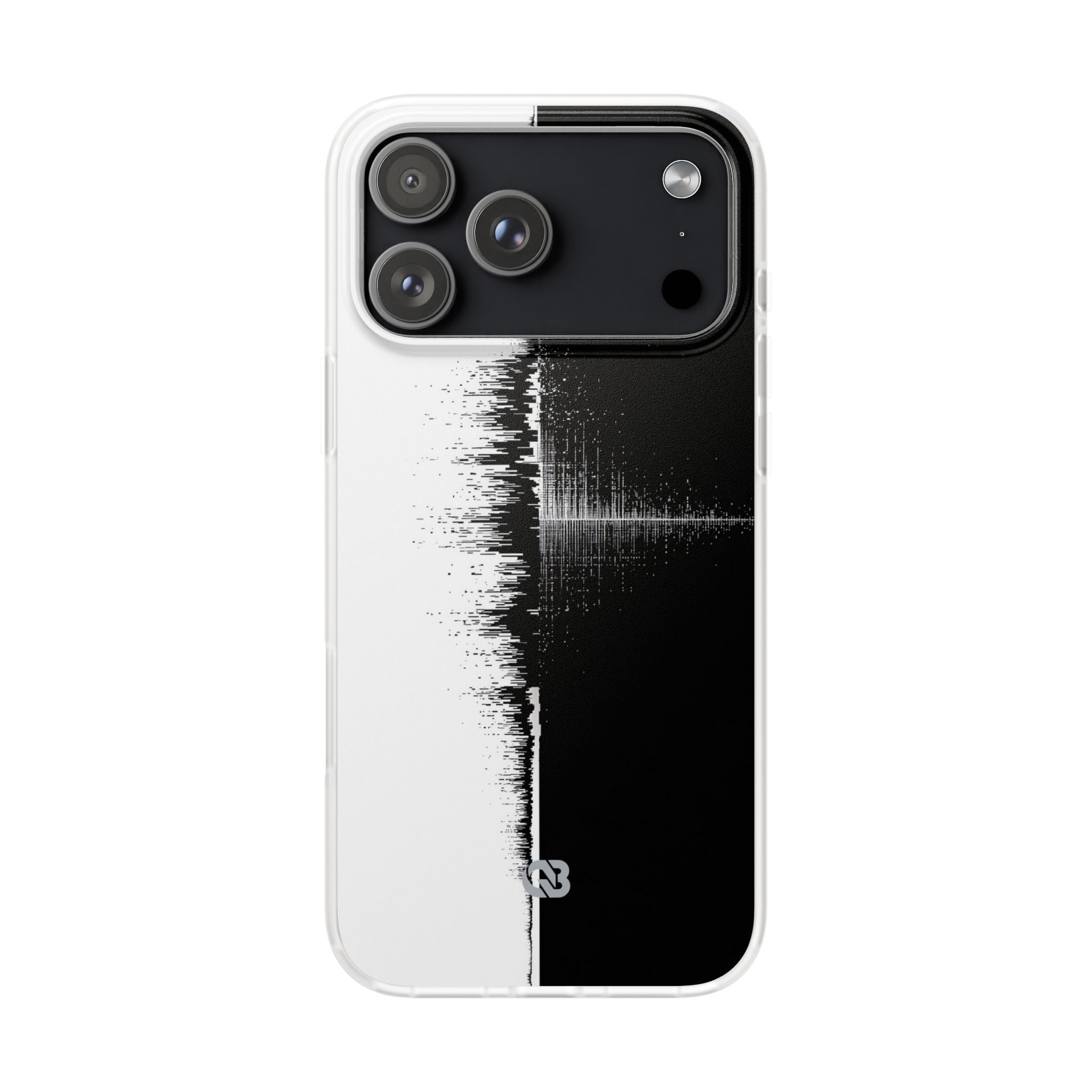 Black Lite Phone Case for iPhone - Static Signal Split