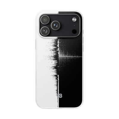 Black Lite Phone Case for iPhone - Static Signal Split