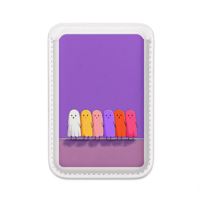 Colorful Ghosts Line Wallet – MagSafe Ready