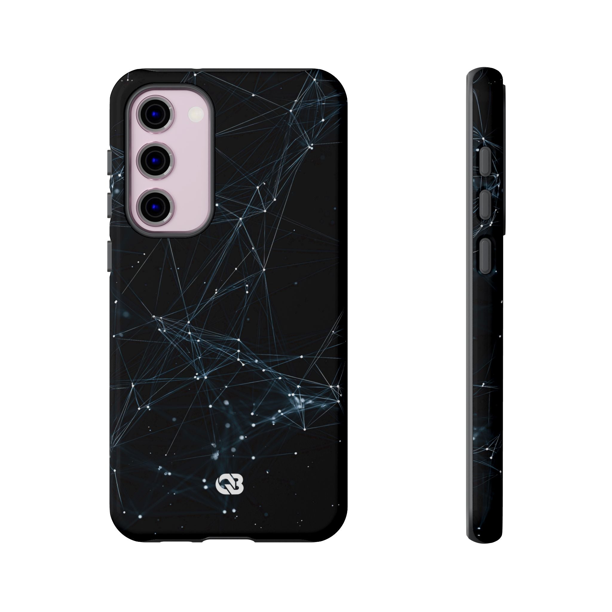Black Tough Phone Case for Samsung - Arctic Neural Mesh