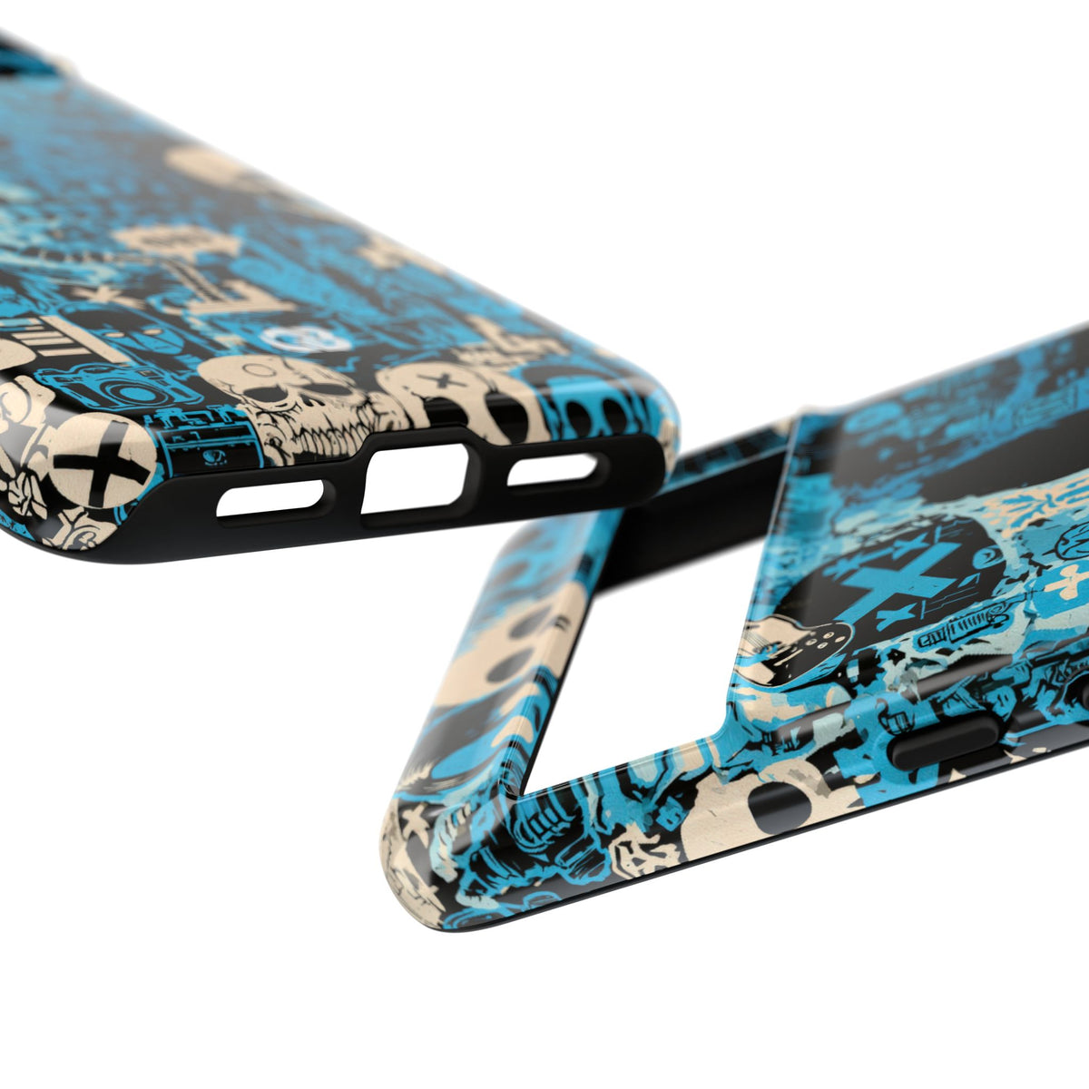 Electric Skull Graffiti · Tough Phone Case for Pixel ·  Blue
