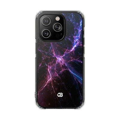 Neural Singularity · Clear Impact Magnetic Phone Case for iPhone · Black