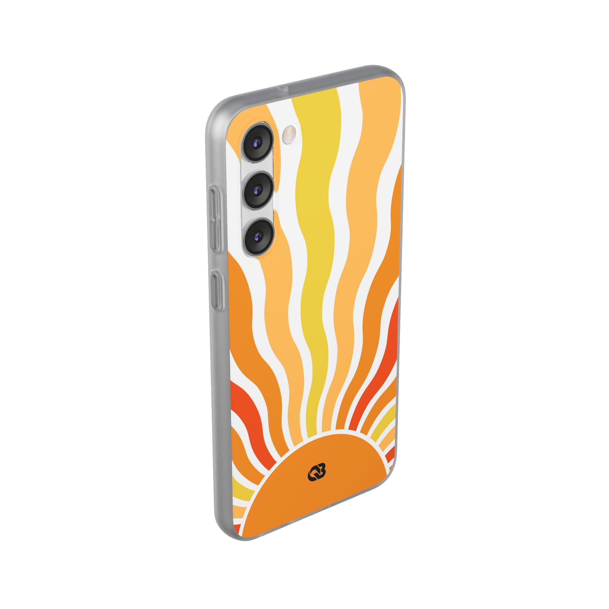 Amber Solar Waves · Soft Phone Case for Samsung
